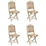 Set de comedor exterior plegable 5 piezas con cojines bambú de vidaXL, Conjuntos de jardín - Ref: Foro24-3063963, Precio: 269...