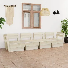Palettensofa für den Garten, 4 Sitzplätze, imprägnierte Fichtenholz. von vidaXL, Gartensets - Ref: Foro24-3063713, Preis: 224...