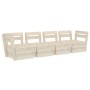 Sofá de palés para jardín 4 plazas madera de abeto impregnada by vidaXL, Garden sets - Ref: Foro24-3063713, Price: 219,89 €, ...