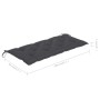 Banco de jardín con cojín bambú 120 cm by vidaXL, garden benches - Ref: Foro24-3063891, Price: 162,37 €, Discount: %