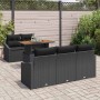 Conjunto de Comedor de Jardín Negro y Marrón 100 x 55 x 73 cm