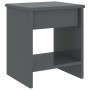 Mesita de noche madera maciza de pino gris oscuro 35x30x40cm de vidaXL, Mesitas de noche - Ref: Foro24-322226, Precio: 38,47 ...