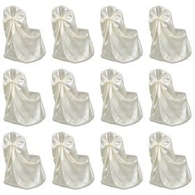 Hochzeitsbankett-Stuhlhussen, 12 Stück in Creme. von vidaXL, Abdeckungen - Ref: Foro24-279095, Preis: 87,19 €, Rabatt: %