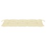 Banco de jardín con cojín bambú 120 cm by vidaXL, garden benches - Ref: Foro24-3063893, Price: 154,42 €, Discount: %