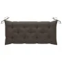 Banco de jardín con cojín bambú 120 cm de vidaXL, Bancos de jardín - Ref: Foro24-3063899, Precio: 144,20 €, Descuento: %