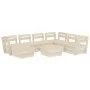 Pallet furniture for garden, 8 pieces made of impregnated fir wood. by vidaXL, Garden sets - Ref: Foro24-3063729, Price: 437,...