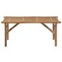 Folding garden bench with bamboo cushion 118 cm by vidaXL, garden benches - Ref: Foro24-3063869, Price: 83,89 €, Discount: %