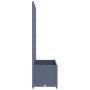 Planter with trellis PP dark gray 80x40x136 cm by vidaXL, Pots and planters - Ref: Foro24-318251, Price: 73,54 €, Discount: %