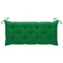 Folding garden bench with bamboo cushion 118 cm by vidaXL, garden benches - Ref: Foro24-3063869, Price: 83,89 €, Discount: %
