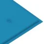 Banco de jardín plegable con cojín bambú 118 cm de vidaXL, Bancos de jardín - Ref: Foro24-3063853, Precio: 78,44 €, Descuento: %