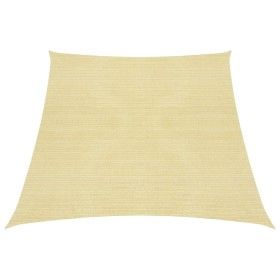 Toldo de vela HDPE beige 160 g/m² 4/5x3 m de vidaXL, Sombrillas - Ref: Foro24-311160, Precio: 41,93 €, Descuento: %
