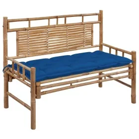 Garden bench with bamboo cushion 120 cm by vidaXL, garden benches - Ref: Foro24-3063901, Price: 134,96 €, Discount: %