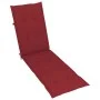 Garden lounger with footrest and cushion in solid acacia wood by vidaXL, Loungers - Ref: Foro24-3064023, Price: 136,58 €, Dis...
