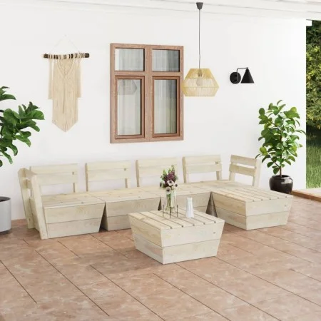 Palettenmöbel für den Garten, 6-teilig, imprägniertes Fichtenholz. von vidaXL, Gartensets - Ref: Foro24-3063718, Preis: 367,3...