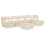 Muebles de palets para jardín 6 pzas madera de abeto impregnada by vidaXL, Garden sets - Ref: Foro24-3063718, Price: 367,31 €...