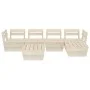 Muebles de palets para jardín 6 pzas madera de abeto impregnada by vidaXL, Garden sets - Ref: Foro24-3063718, Price: 367,31 €...