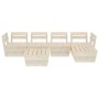 Muebles de palets para jardín 6 pzas madera de abeto impregnada by vidaXL, Garden sets - Ref: Foro24-3063718, Price: 367,31 €...