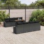 Conjunto de Comedor de Jardín Negro y Marrón 100 x 55 x 73 cm
