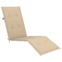 Gartenliege mit Fußstütze und Kissen aus massivem Akazienholz. von vidaXL, Liegen - Ref: Foro24-3064017, Preis: 145,64 €, Rab...