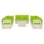 Muebles de jardín de palets 9 piezas y cojines madera de abeto by vidaXL, Garden sets - Ref: Foro24-3063659, Price: 714,26 €,...