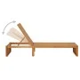 Lounger with solid acacia wood cushion by vidaXL, Loungers - Ref: Foro24-3064157, Price: 234,20 €, Discount: %