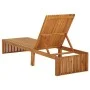 Lounger with solid acacia wood cushion by vidaXL, Loungers - Ref: Foro24-3064157, Price: 234,20 €, Discount: %