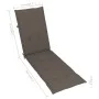 Gartenliege mit Fußstütze und Kissen aus massivem Akazienholz. von vidaXL, Liegen - Ref: Foro24-3064022, Preis: 146,56 €, Rab...