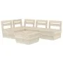 Garden pallet furniture 5 pcs impregnated fir wood by vidaXL, Garden sets - Ref: Foro24-3063716, Price: 250,57 €, Discount: %