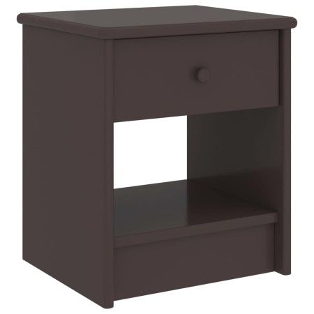 Dark brown solid pine wood bedside tables 35x30x40cm by vidaXL, Nightstands - Ref: Foro24-322224, Price: 47,54 €, Discount: %