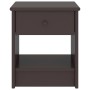 Dark brown solid pine wood bedside tables 35x30x40cm by vidaXL, Nightstands - Ref: Foro24-322224, Price: 47,54 €, Discount: %