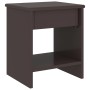 Dark brown solid pine wood bedside tables 35x30x40cm by vidaXL, Nightstands - Ref: Foro24-322224, Price: 47,54 €, Discount: %