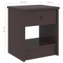 Dark brown solid pine wood bedside tables 35x30x40cm by vidaXL, Nightstands - Ref: Foro24-322224, Price: 47,54 €, Discount: %