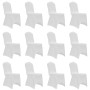 Funda de silla elástica 12 unidades blanca by vidaXL, Covers - Ref: Foro24-279090, Price: 52,90 €, Discount: %