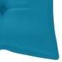 Banco de jardín plegable con cojín bambú 118 cm de vidaXL, Bancos de jardín - Ref: Foro24-3063868, Precio: 92,34 €, Descuento: %