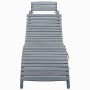 Tumbona con cojín madera maciza de acacia gris by vidaXL, Loungers - Ref: Foro24-3064048, Price: 145,91 €, Discount: %