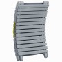 Tumbona con cojín madera maciza de acacia gris by vidaXL, Loungers - Ref: Foro24-3064048, Price: 145,91 €, Discount: %