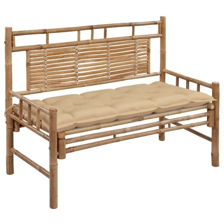 Gartenbank mit Bambuskissen 120 cm von vidaXL, Gartenbänke - Ref: Foro24-3063894, Preis: 147,56 €, Rabatt: %