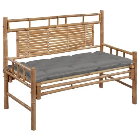 Gartenbank mit Bambuskissen 120 cm von vidaXL, Gartenbänke - Ref: Foro24-3063892, Preis: 154,42 €, Rabatt: %