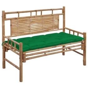 Garden bench with bamboo cushion 120 cm by vidaXL, garden benches - Ref: Foro24-3063896, Price: 132,14 €, Discount: %