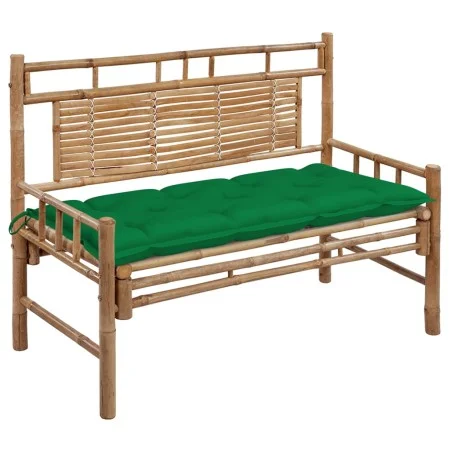 Garden bench with bamboo cushion 120 cm by vidaXL, garden benches - Ref: Foro24-3063896, Price: 137,90 €, Discount: %