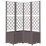 Pflanzgefäß mit braunem PP-Gitter 80x80x136 cm von vidaXL, Töpfe und Pflanzgefäße - Ref: Foro24-318265, Preis: 110,50 €, Raba...