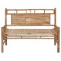 Banco de jardín con cojín bambú 120 cm by vidaXL, garden benches - Ref: Foro24-3063898, Price: 150,73 €, Discount: %