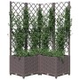Pflanzgefäß mit braunem PP-Gitter 80x80x136 cm von vidaXL, Töpfe und Pflanzgefäße - Ref: Foro24-318265, Preis: 110,50 €, Raba...