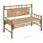 Gartenbank mit Bambuskissen 120 cm von vidaXL, Gartenbänke - Ref: Foro24-3063898, Preis: 147,22 €, Rabatt: %