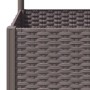 Planter with brown PP trellis 80x80x136 cm by vidaXL, Pots and planters - Ref: Foro24-318265, Price: 110,50 €, Discount: %