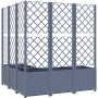 Dunkelgrauer Gitter-Pflanzkasten aus PP, 120 x 120 x 136 cm von vidaXL, Töpfe und Pflanzgefäße - Ref: Foro24-318257, Preis: 1...