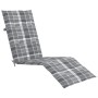 Tumbona de jardín con reposapiés y cojín madera maciza acacia de vidaXL, Tumbonas - Ref: Foro24-3064028, Precio: 144,93 €, De...