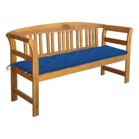 Garden bench with cushion solid acacia wood 157 cm by vidaXL, garden benches - Ref: Foro24-3064291, Price: 191,11 €, Discount: %