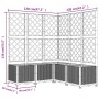Dunkelgrauer Gitter-Pflanzkasten aus PP, 120 x 120 x 136 cm von vidaXL, Töpfe und Pflanzgefäße - Ref: Foro24-318257, Preis: 1...