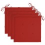 Set de comedor exterior plegable 5 piezas con cojines bambú von vidaXL, Gartensets - Ref: Foro24-3063966, Preis: 278,43 €, Ra...
